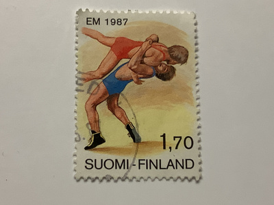 1011 / 1987 Painin EM-kilpailut o leimattu