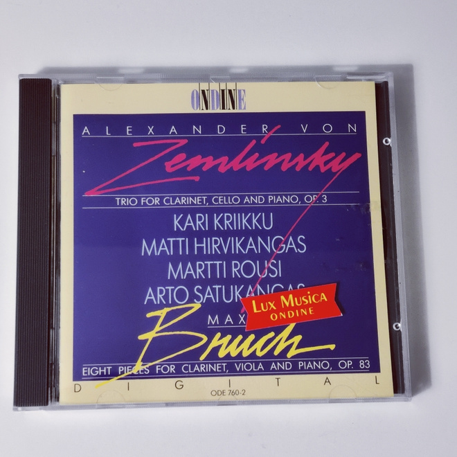 Zemlinsky , Bruch - Trio For Clarinet, Cello And Piano Op.3