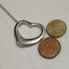 Ovh 1250€ Iso TIFFANY&CO Open Heart Hopea sydän riipus - pikkukuva 2