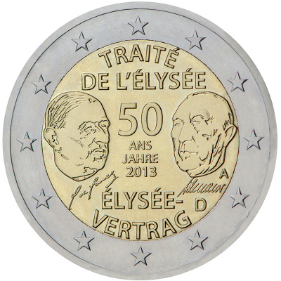** SAKSA 2€ 2013 Elysee pillerissä **