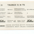 Purkkakuva Hellas 65 n:o 66 TAUNUS 12 M TS - pikkukuva 2