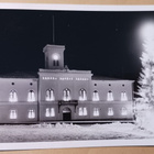 Loviisa, Raatihuone, joulukuusi, talvikuva, vkpk, p. 1982 - pikkukuva 1