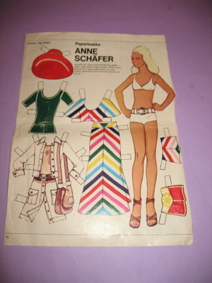 VANHA APU -PAPERINUKKE ANNE SCHÄFER RAUNI PALONEN