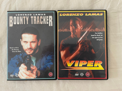 2 x Lorenzo Lamas -elokuva Viper ja Bounty Tracker