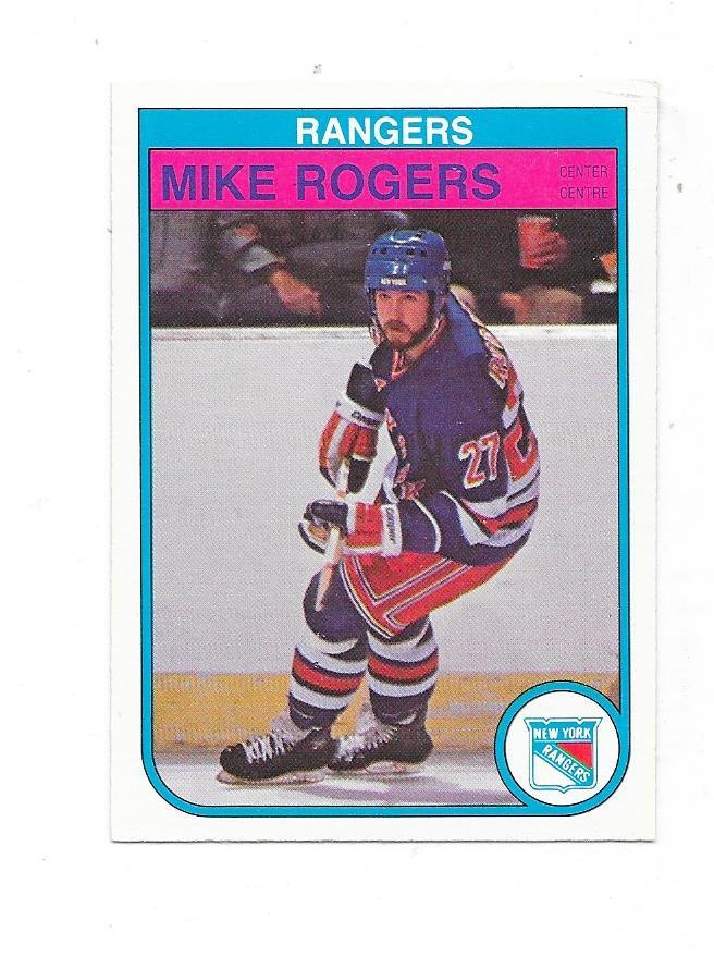 1982-83 OPC #232 Mike Rogers New York Rangers
