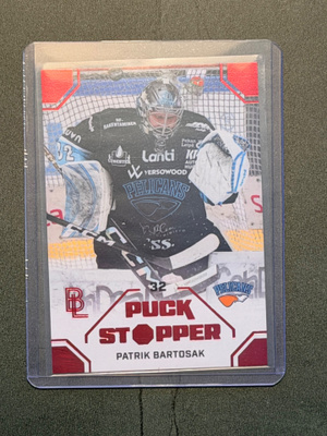 PATRIK BARTOSAK PUCK STOPPER RED /40 PELICANS