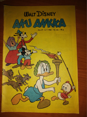 Aku Ankka 27 / 1966 ( olympiatuli )