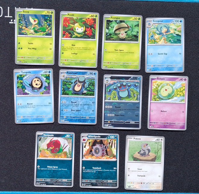 Pokemon kortit 11kpl (#112 Black Bolt)