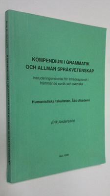 Erik Andersson : Kompendium i grammatik och allmän språkv...