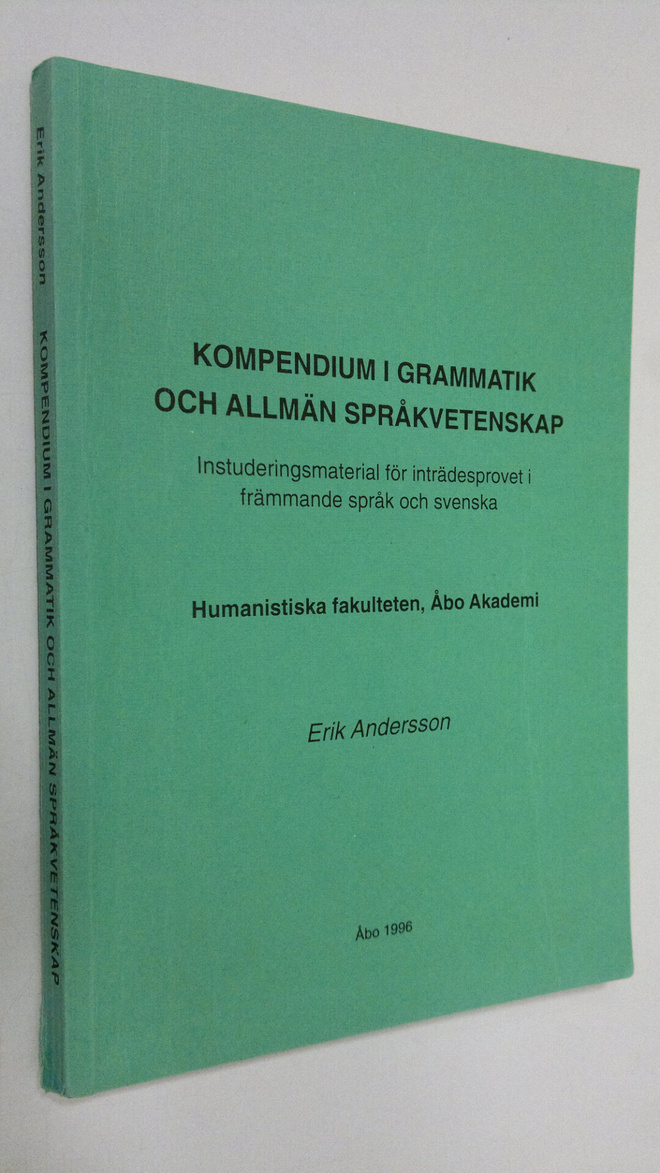 Erik Andersson : Kompendium i grammatik och allmän språkv...