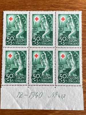 PR 1941 50PENNIÄ+5PENNIÄ NUMERO KUUSILO**