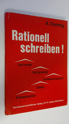 A. Domnig : Rationell schreiben!