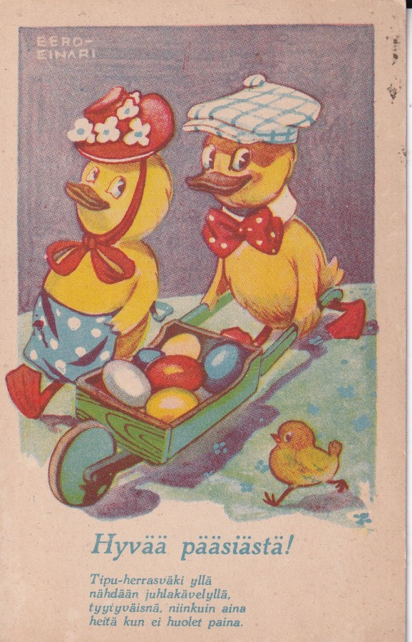 Tiput ja munat, Hyvää  Pääsiäistä, Eero Einari    b596