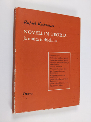 Rafael Koskimies : Novellin teoria ja muita tutkielmia