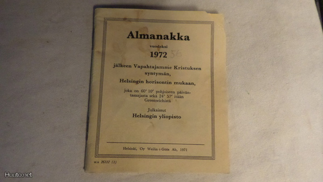 huuda syntymavuotesi almanakka 1972