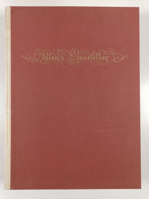 Wilhelm Weber : Aloys Senefelder : Erfinder der Lithograp...