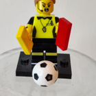 Lego Jalkapallotuomari keräily figuuri - pikkukuva 1