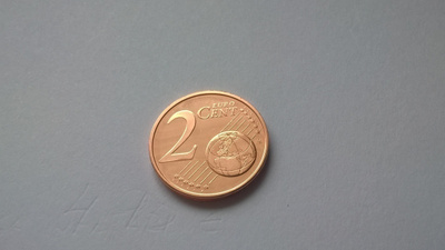 Suomi 2 cent, unc, v. 2015