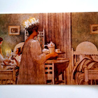 CARL LARSSON "Pyhän Lucian juhla"-KULKEMATON 2-os. KORTTI - pikkukuva 1