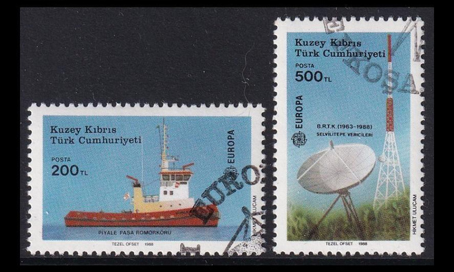 Turkki Kypros 223-4 o Europa viestintä ja liikenne (1988)