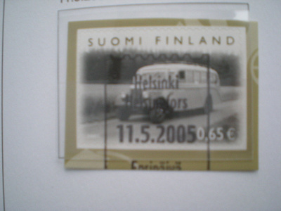 EP-leimattu merkki 0,65 € Linja-auto Suomessa - LaPe 1737