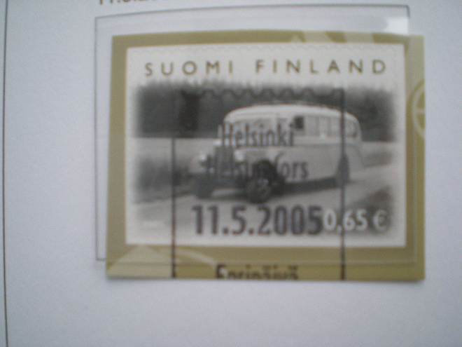 EP-leimattu merkki 0,65 € Linja-auto Suomessa - LaPe 1737