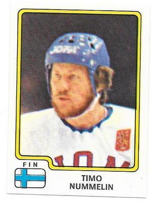 1979 Panini VM #165 Timo Nummelin Suomi TPS