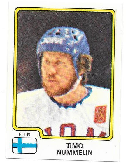 1979 Panini VM #165 Timo Nummelin Suomi TPS