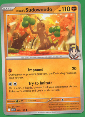 Pokémon Ethan's Sudowoodo