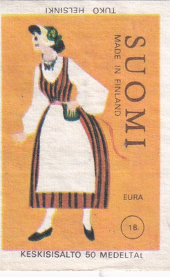 Eura 18,  Kansallispuku nainen b575