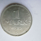 Saksa Weimar 1 mark 1925 D hopeaa - pikkukuva 2