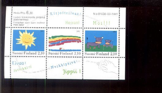 ååpm . LASTEN PIIRUSTUKSIA . 1991 . Postituore arkki ** .