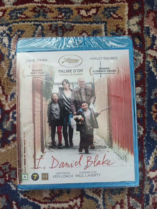 I, Daniel Blake UUSI BLU-RAY Ken Loach