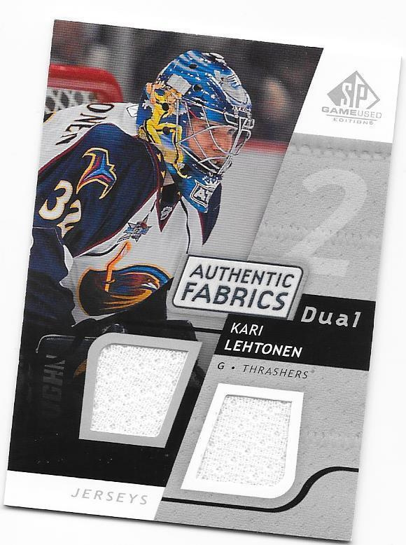 08-09 SP Authentic Dual Fabrics #AF-KL Kari Lehtonen Atlanta