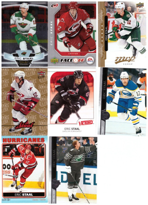 8 x ERIC STAAL Hurricanes, Sabres, Wild