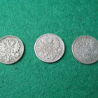 3 kpl 25p 1894, 1902 & 1910 - hopeaa - pikkukuva 2