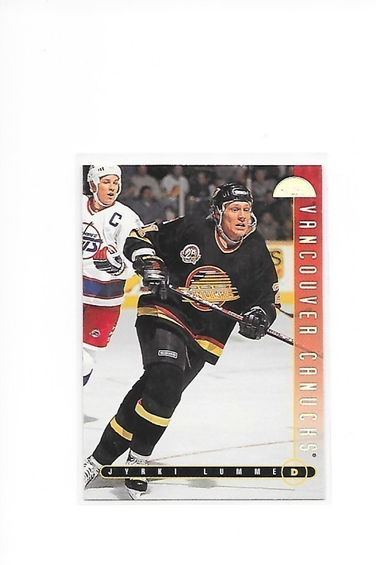 1995-96 LEAF #328 Jyrki Lumme Vancouver Canucks