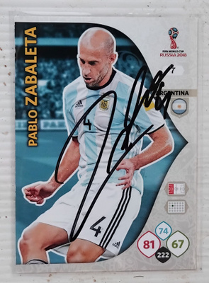 Pablo Zabaleta Argentiina signed