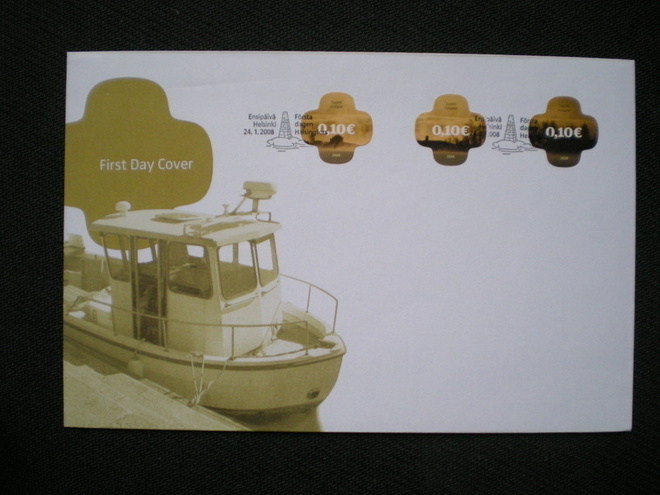 FDC Saaristo 0,10 € 24.01.2008 - LaPe 1870-1872