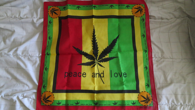 Rastafari-liina "peace and love"