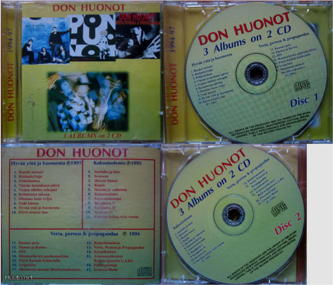 DON HUONOT: 3 ALBUMS on 2 CD -  Tupla CD