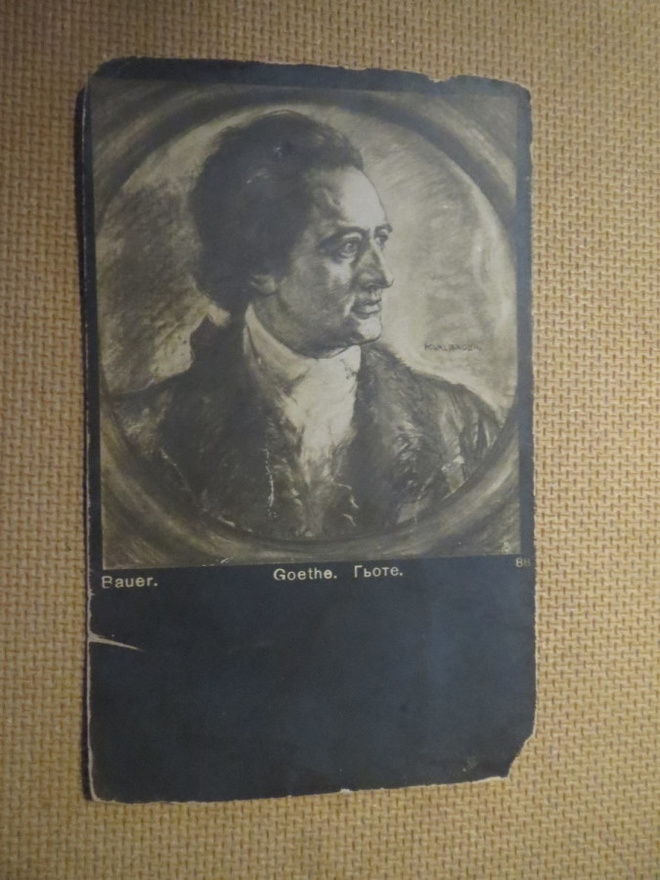 Vintage taidekortti 1900-luku alku - Goethe