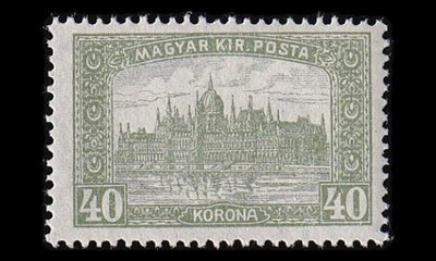 Unkari 362 ** Parlamenttitalo 40 Kr (1921)