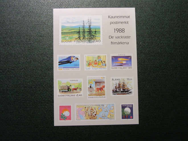 C. 28  1989.  Kauneimmat postimerkit 1988  SR , kulkematon
