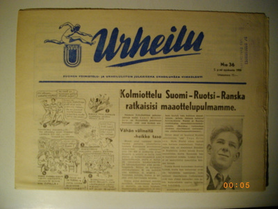 Urheilu lehti Nro 36/1950 (5.11)