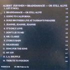 ALBERT JÄRVINEN: Braindamage or still alive_CD - pikkukuva 2