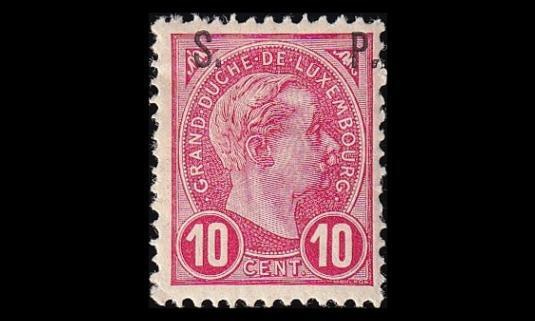 Luxemburg 61 * Virkamerkki 10 C (1895)