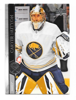 2020-21 Upper Deck #22 Carter Hutton Buffalo Sabres MV