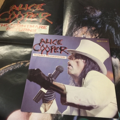 ALICE COOPER: Teenage Frankenstein / Schools Out *UK 1987