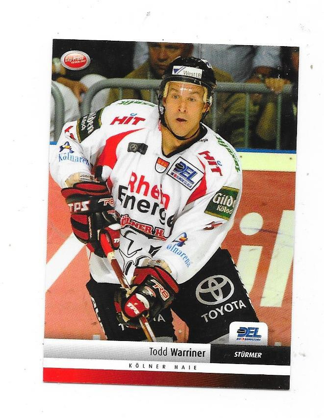 2007-08 DEL #207 Todd Warriner , Kölner , ex Jokerit
